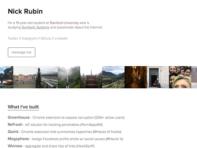 Portfolio clean cs minimalism photography portfolio projects website