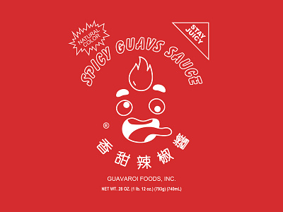 Spicy Guavs guavajuice illustration sriracha