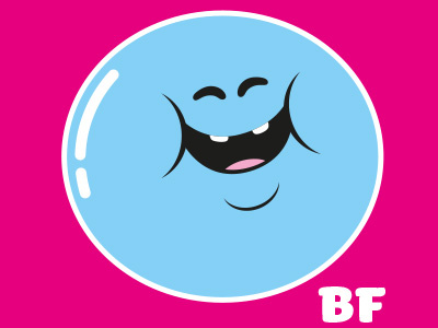 Bubble Logo bubble bubblefriends character emotions illustration logo profile vector