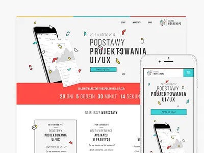PrimeWorkshops geometric landing page ui ux webdesign workshop