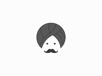 Marwari Man (Identity Work) brand branding desi look identity india indian people logo marwari rajsthani turban logo