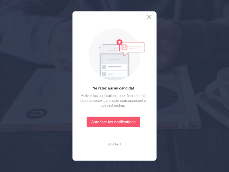 Example of Push notifications request