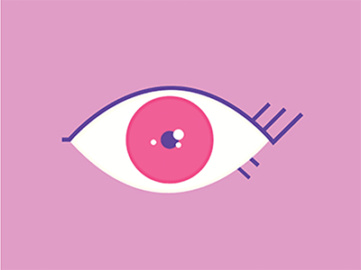 Mati "Keep your eyes open, I am watching you!" blink blinking eye mati pink see watch