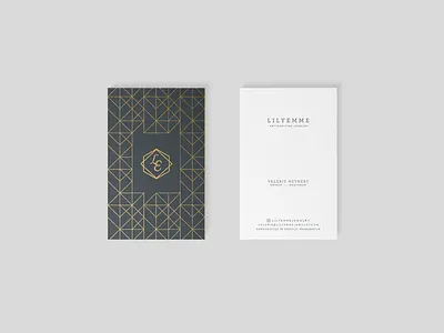 LilyEmme Business Card Design business card clean geometric