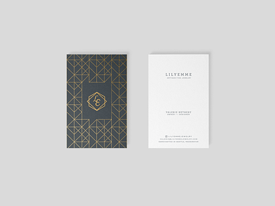 LilyEmme Business Card Design business card clean geometric