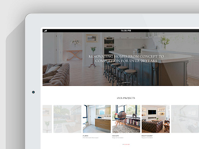Renovation Concepts website design css3 graphic design html5 ipad responsive web design website website design