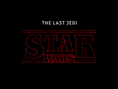 Star Wars: The Last Jedi last jedi logotype starwars stranger things