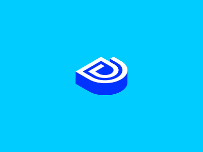 DD #2 electric blue monogram
