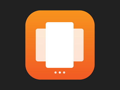 Multitask icon application apps cards design flat gradient icon ios multitask multitasking ui ux