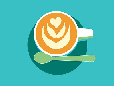 Happy Monday coffee illustration monday