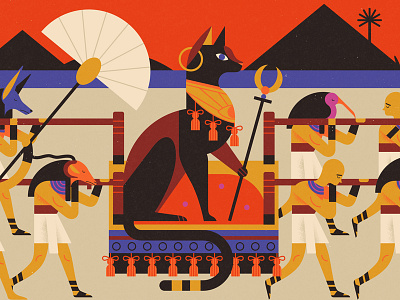 Experience #2 cat egypt fan gods ibis pharaoh slaves