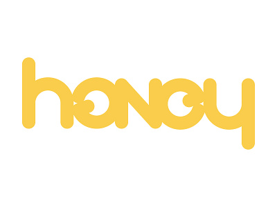 Honey Ambigram Logo - Rebound ambigram ambigram logo honey honeybee rebound