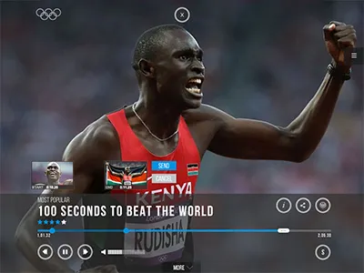Olympic channel screen second