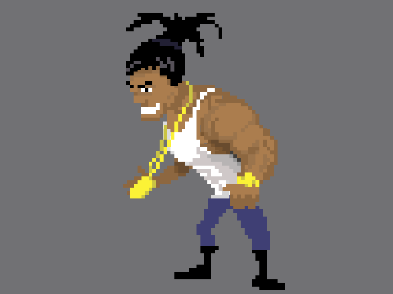 Busta Rhymes tribute animation bling bling pixelart