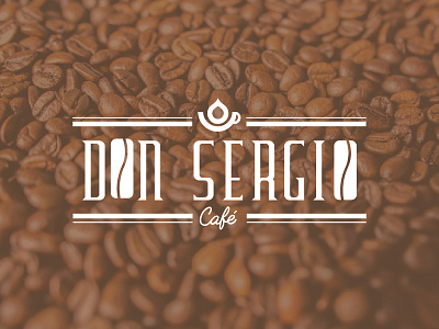 Don Sergio Logo coffee coffeeshop design illustrator logo