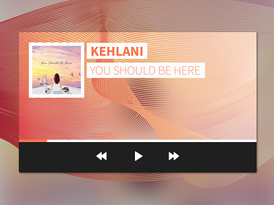 Music Player UI Variant app daily ui dailyui music music player ui waves