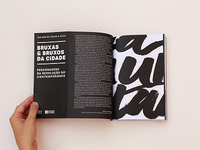 Bruxos & bruxas da cidade book editorial graphic design graphic project lettering witchcraft witches