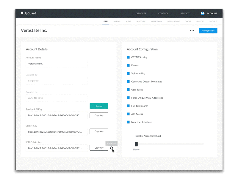 Regen Key Microinteraction Animation animation application expand interaction design interface product table ui ux