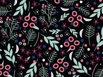 Dark floral pattern floral flowers leaves pattern