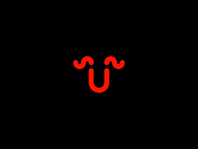 Ultaro animal brand branding bull head horns letter lettermark logo logotype mark typography