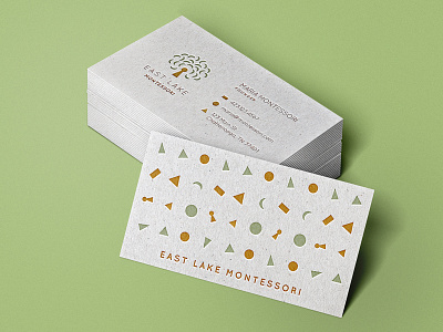 Grammar Symbols business cards montessori school shapes stationery tree