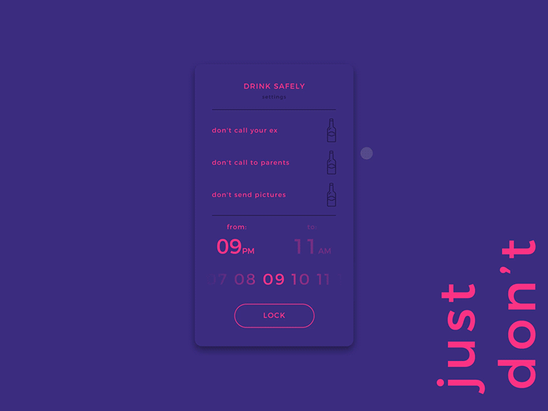 Settings – Day 07 #DailyUI 7 app concept daily dailyui settings ui ux web website