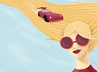 The Car of my Dreams car dream face girl hair