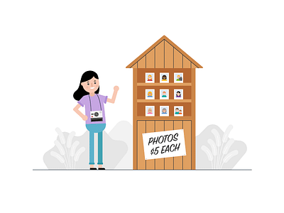 Photo shop 📸 camera character design illustration photo vector