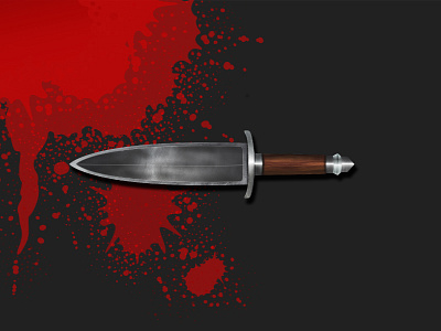 Bloody Knife Illustration blood illustration knife practice vector objects