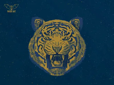 Tiger line print tiger