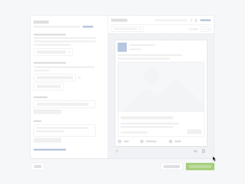 Viewing and Deleting Objects within a Carousel cards carousel delete interaction principle ui ux view