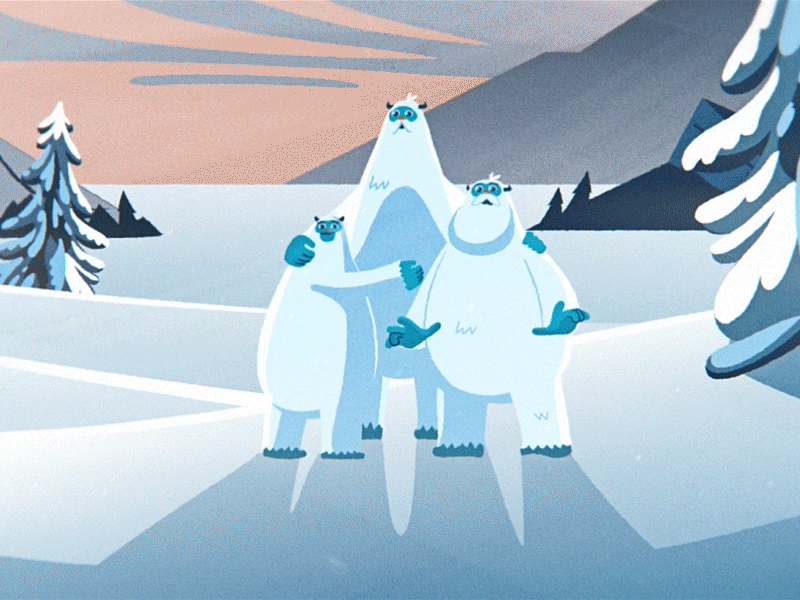 Sami the Yeti animation character animation illustration mograph motion motion design motion graphics transport