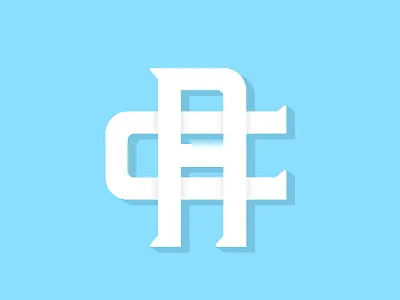 AC Monogram ac brand branding flat lettering letters logo mark monogram shadow type typography