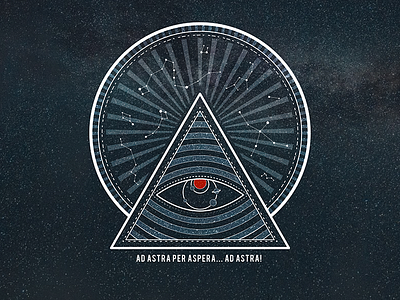 All Seeing! | Illustration allseeingeye constellations creative design eye illustration space stars