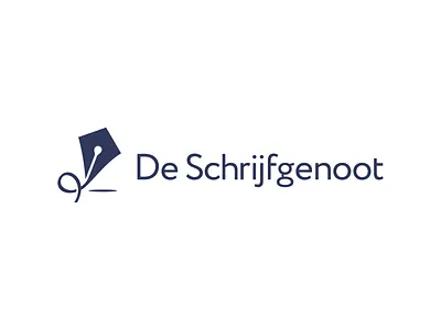 De Schrijfgenoot Logo Design - Kite, Pen brand branding clouds design fly icon identity kite lgoo loog lgo logo logodesign logotype mark publishing sky symbol