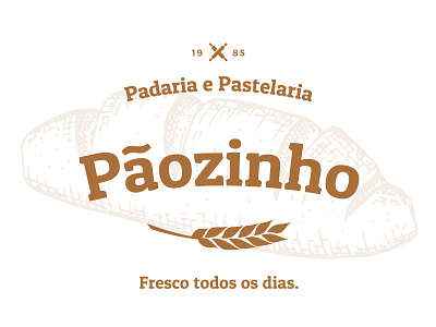 Pãozinho Bakery - Brand design bakery brand branding design graphic logo logotype
