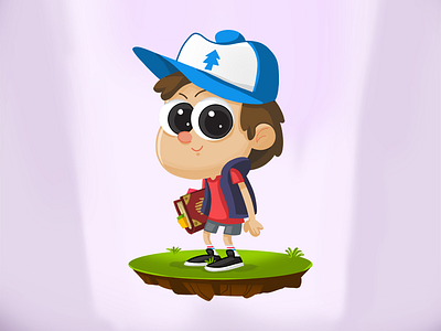 Dipper Pines cartoon dipper gravity falls illustration