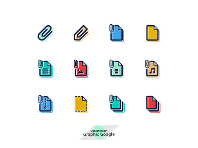 12 Free File Attachment Icons icons