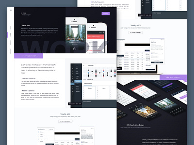 Old Portfolio Design design icon interface landing marketing web