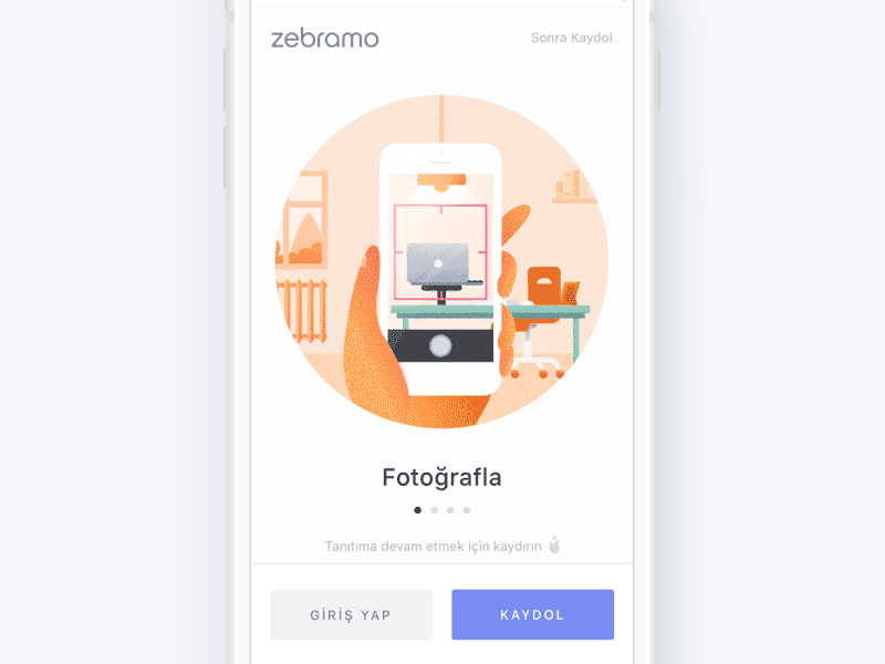 Onboarding Animated animated app design e commerce marketplace onboarding shopping ui ux zebramo