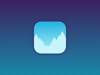 Time Void App Icon app app icon game ice icon ios ipad iphone mountains snow