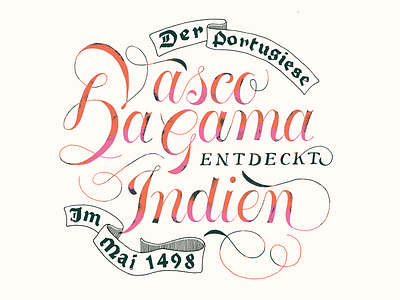 Kalender 2017 / Mai india lettering