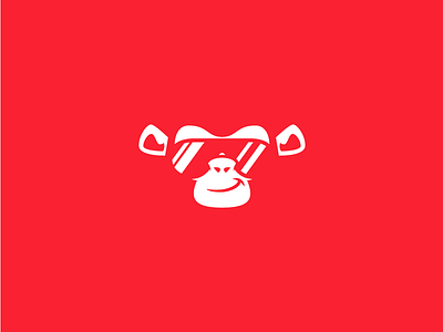 Monkey — Процесс cool identity identity design logo logo design monkey red