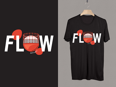 Flow Festival 2017 Custom Merch - Tee #2 Suvilahti brand festival finland flow helsinki illustration music red suvilahti