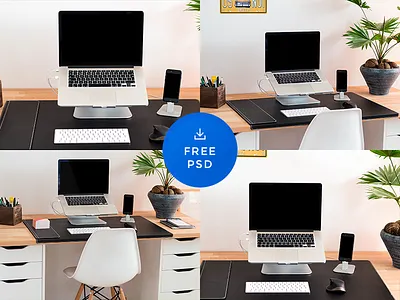 MacBook Pro & iPhone 4 Pack Mockups 6 free iphone macbook pro psd realistic