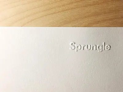 Sprungle Embosser blind emboss branding design embosser hand embosser logo