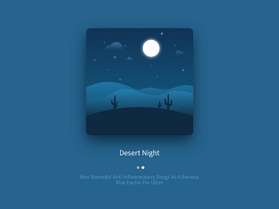 Night illustration ui