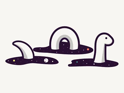 Space Nessie caseyillustrates loch monster ness nessie ocean orlando planets sea space