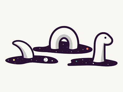 Space Nessie caseyillustrates loch monster ness nessie ocean orlando planets sea space