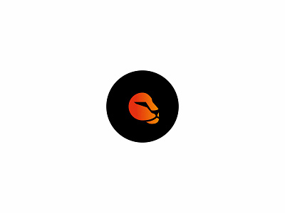 Lion Head animal brand branding circle face head leo lion logo logotype mane simple